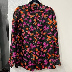 ESCADA Silk Printed Tunic Blouse, size 46 XXL